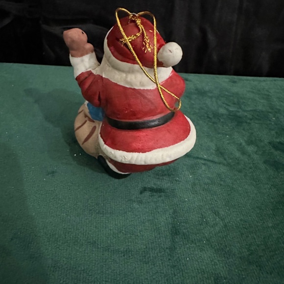 Vintage Ceramic Bisque Santa Clause ornament - Picture 4 of 7